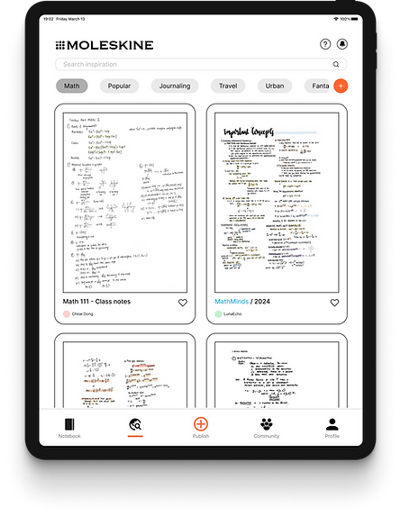 Explore feed