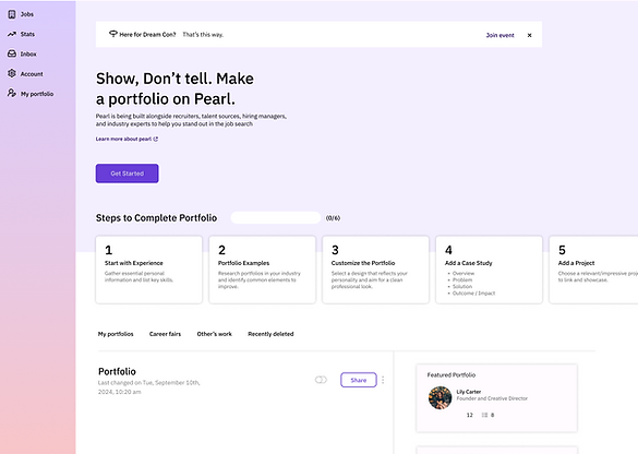 Pearl portfolio platform