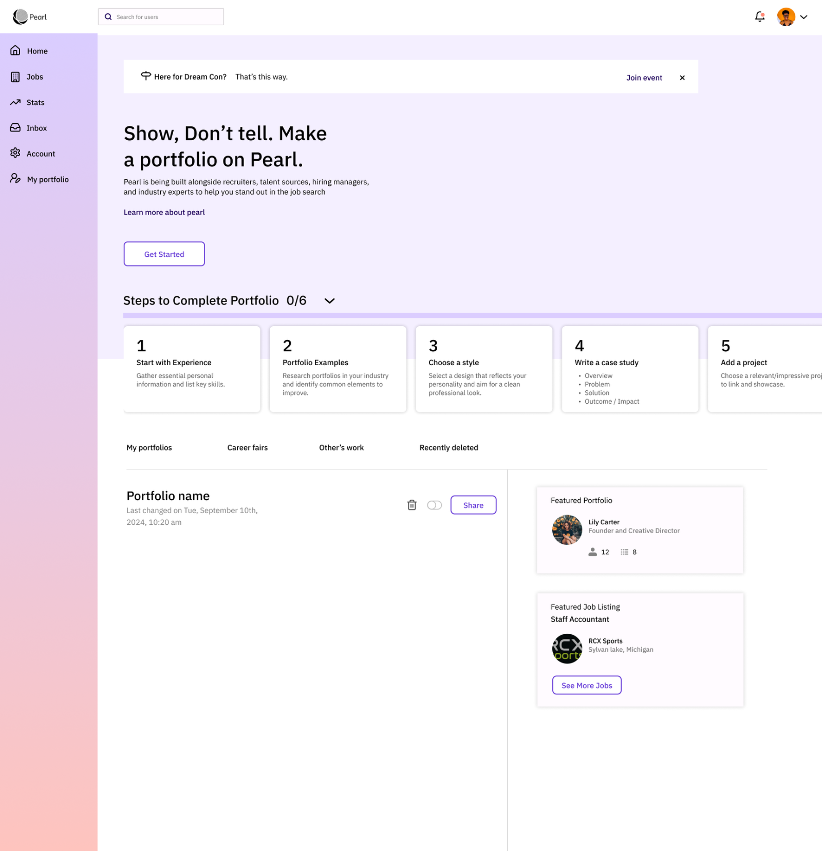 Full Pearl home page