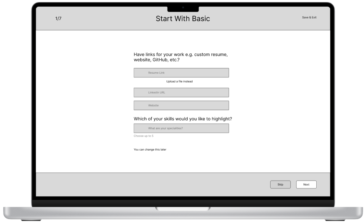 Adding skills during onboarding